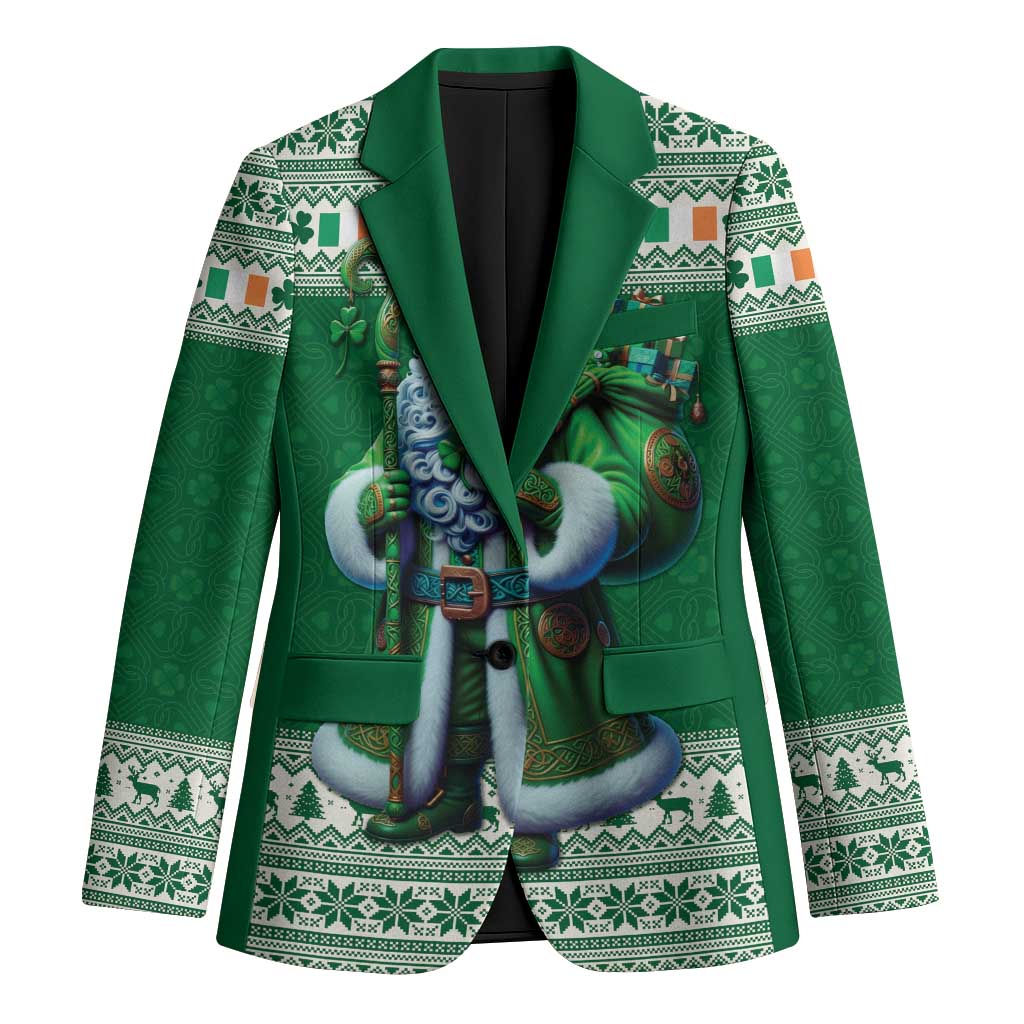 Ireland Christmas Blazer Irish Santa Claus - Wonder Print Shop