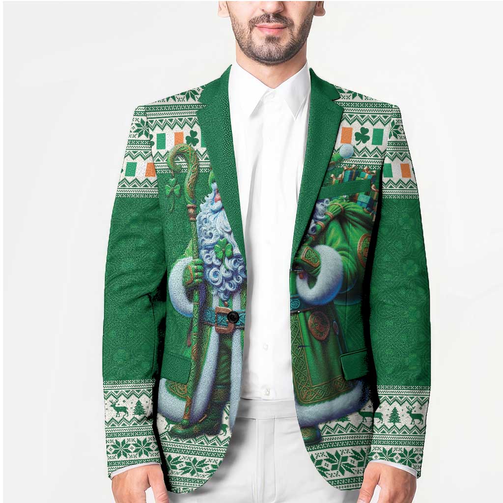 Ireland Christmas Blazer Irish Santa Claus - Wonder Print Shop