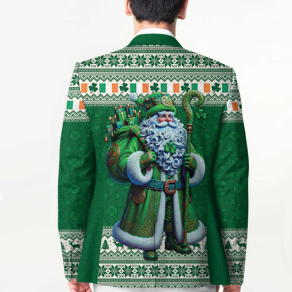 Ireland Christmas Blazer Irish Santa Claus - Wonder Print Shop