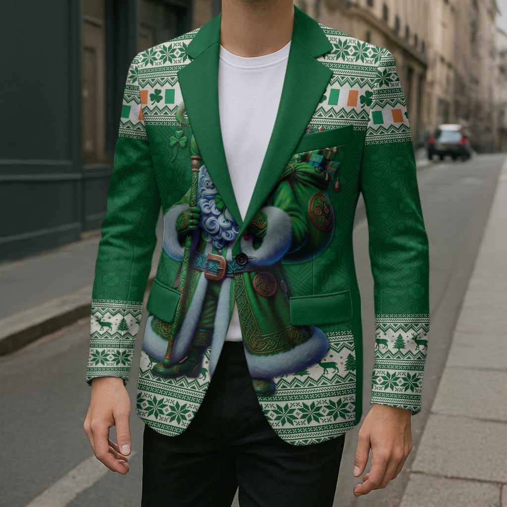 Ireland Christmas Blazer Irish Santa Claus - Wonder Print Shop