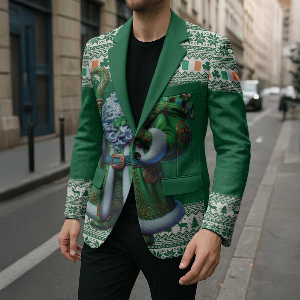 Ireland Christmas Blazer Irish Santa Claus - Wonder Print Shop
