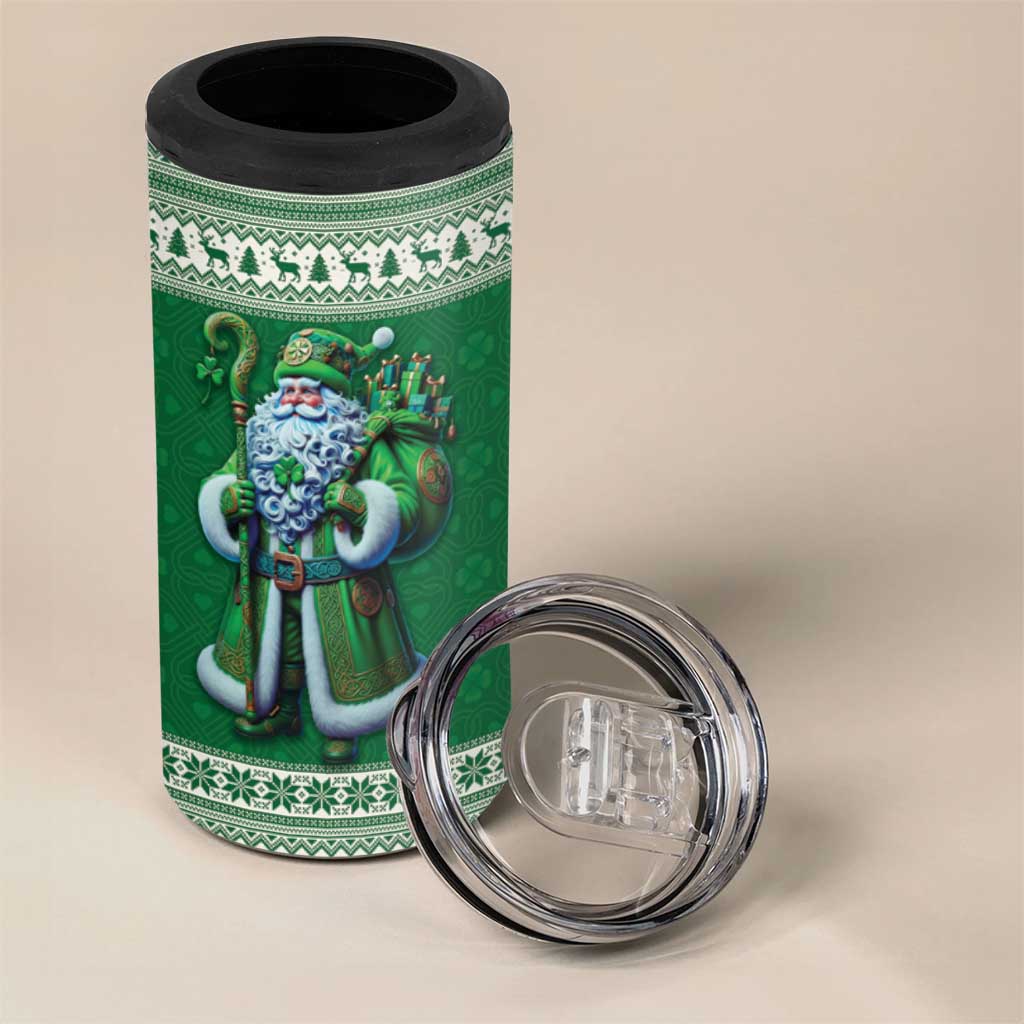 Ireland Christmas 4 in 1 Can Cooler Tumbler Irish Santa Claus - Wonder Print Shop
