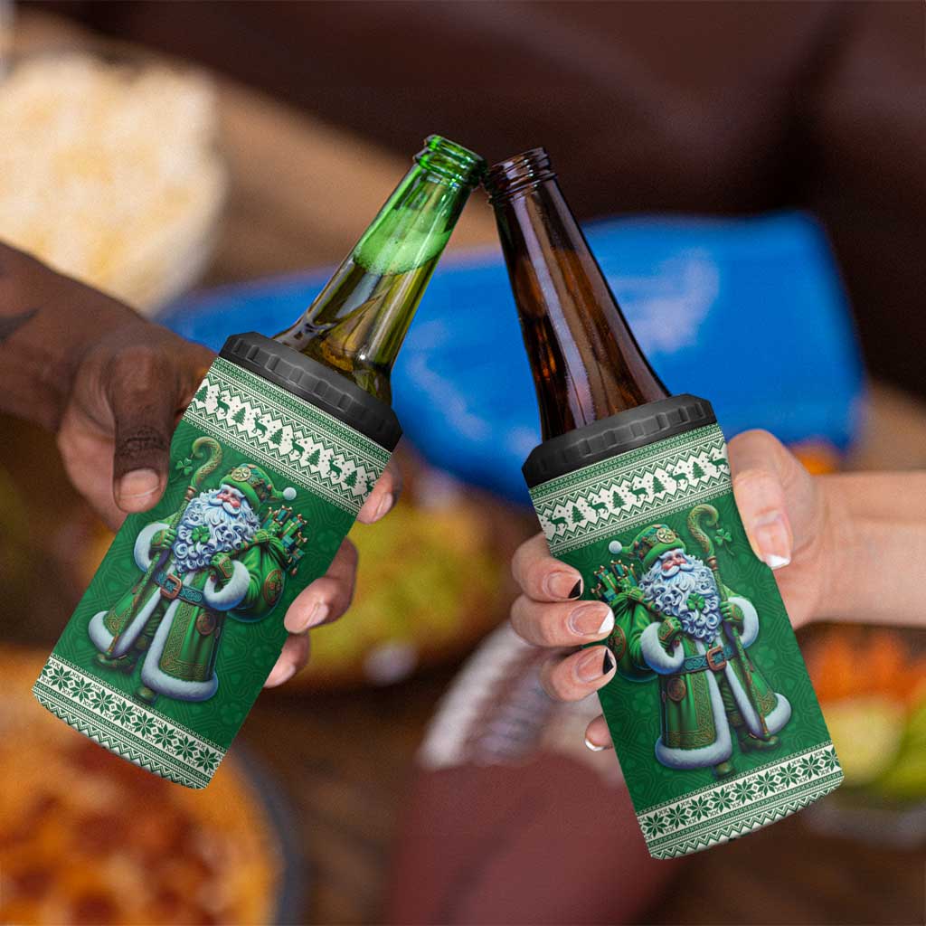 Ireland Christmas 4 in 1 Can Cooler Tumbler Irish Santa Claus - Wonder Print Shop