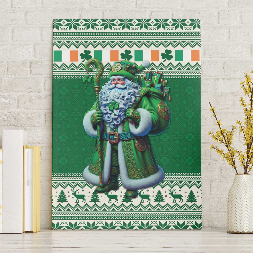 Ireland Christmas Canvas Wall Art Irish Santa Claus - Wonder Print Shop