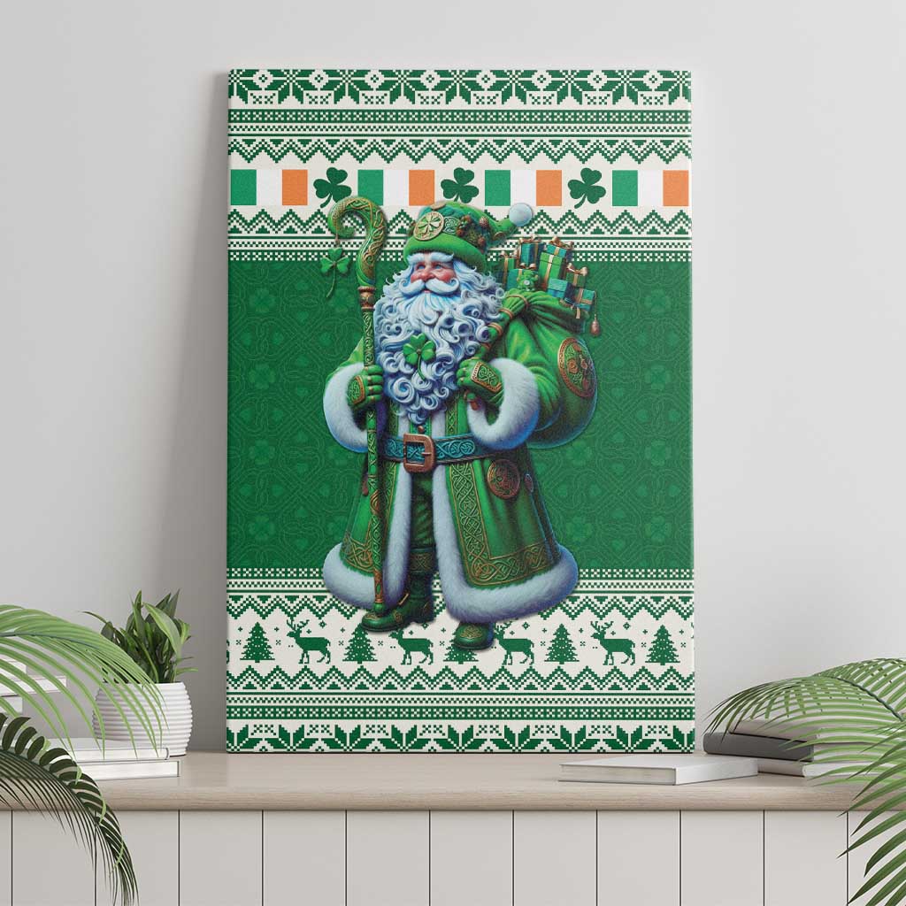 Ireland Christmas Canvas Wall Art Irish Santa Claus - Wonder Print Shop