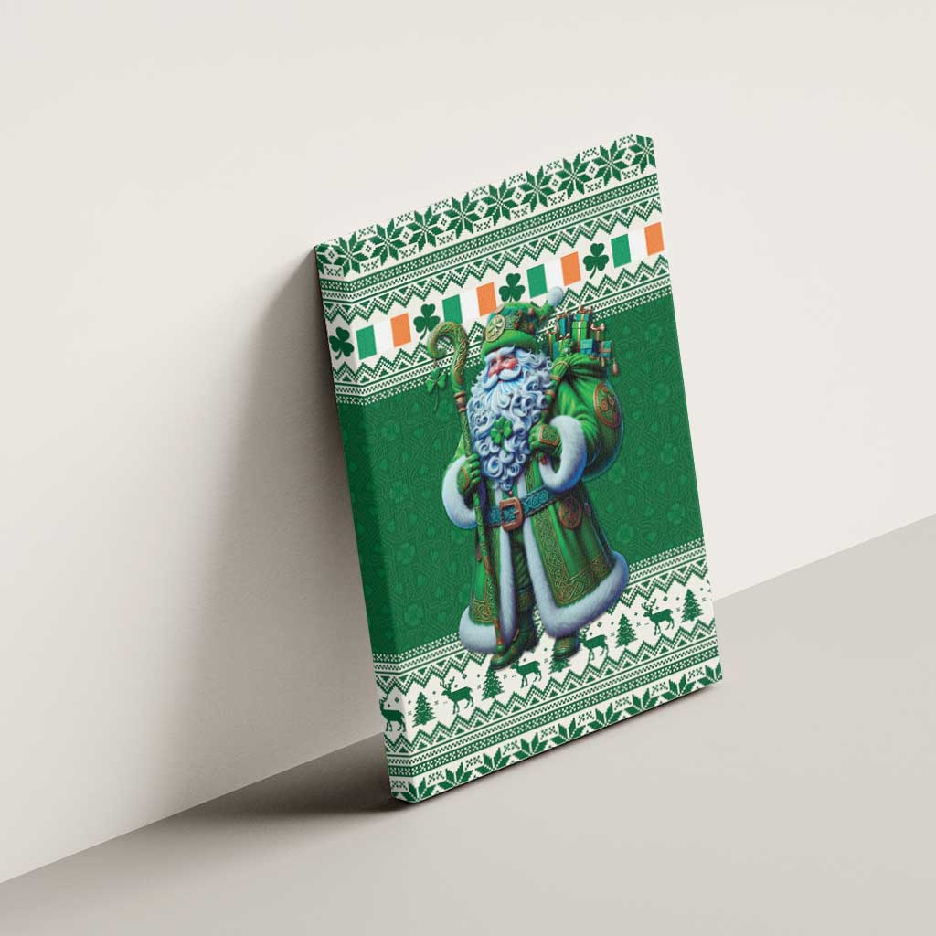 Ireland Christmas Canvas Wall Art Irish Santa Claus - Wonder Print Shop