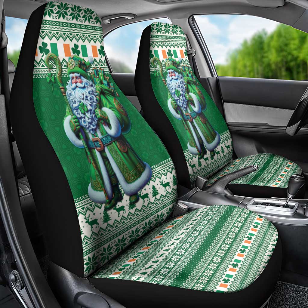 Ireland Christmas Car Seat Cover Irish Santa Claus - Wonder Print Shop