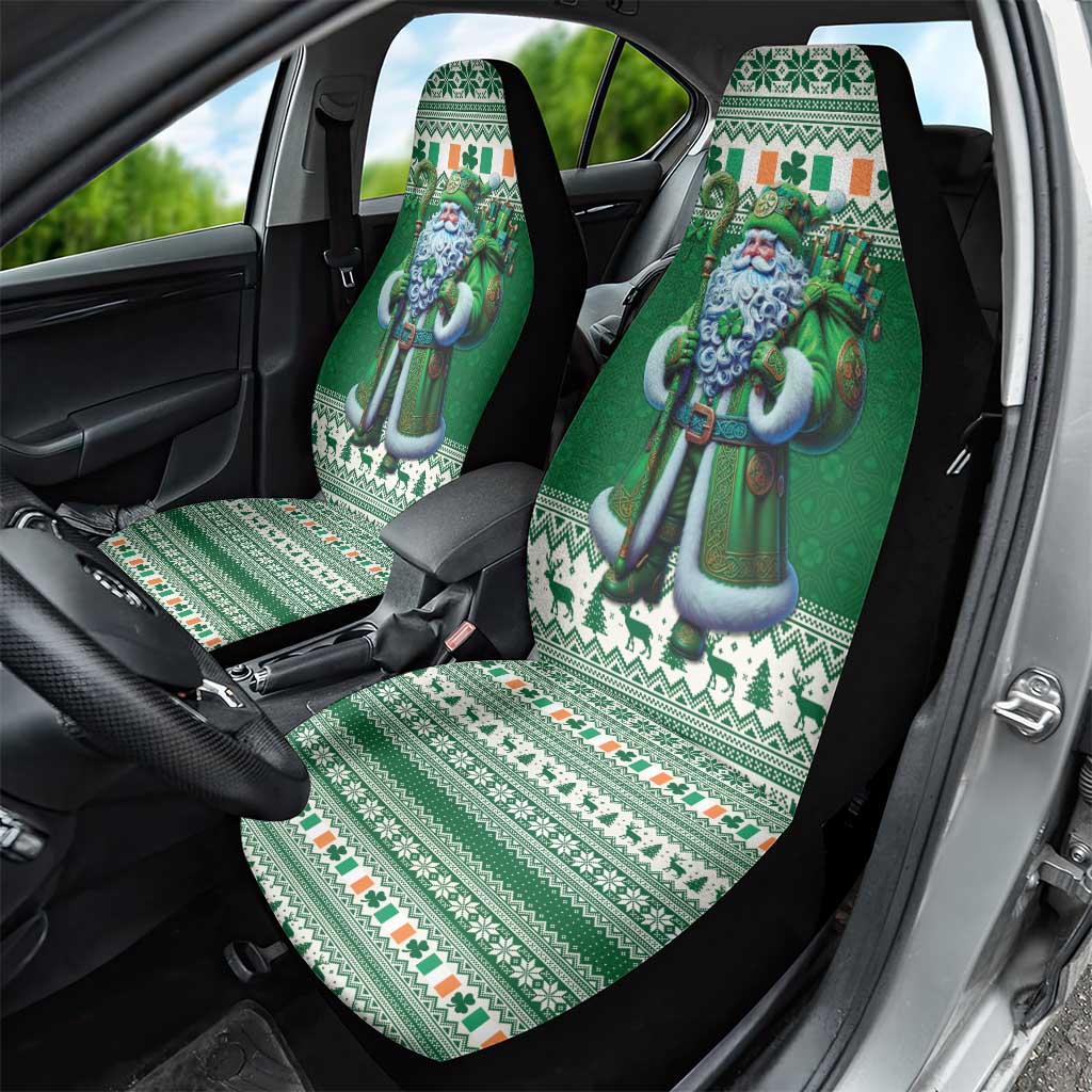 Ireland Christmas Car Seat Cover Irish Santa Claus - Wonder Print Shop