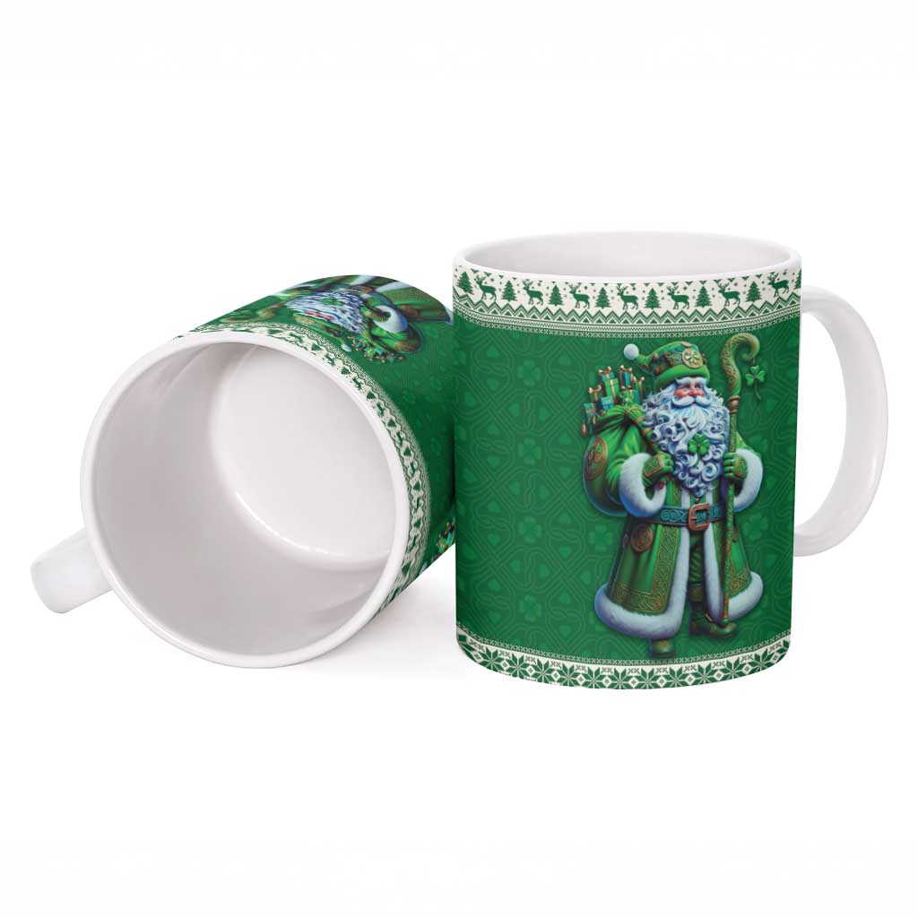 Ireland Christmas Ceramic Mug Irish Santa Claus - Wonder Print Shop
