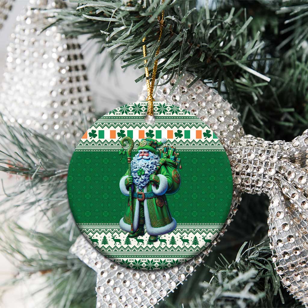 Ireland Christmas Ceramic Ornament Irish Santa Claus - Wonder Print Shop