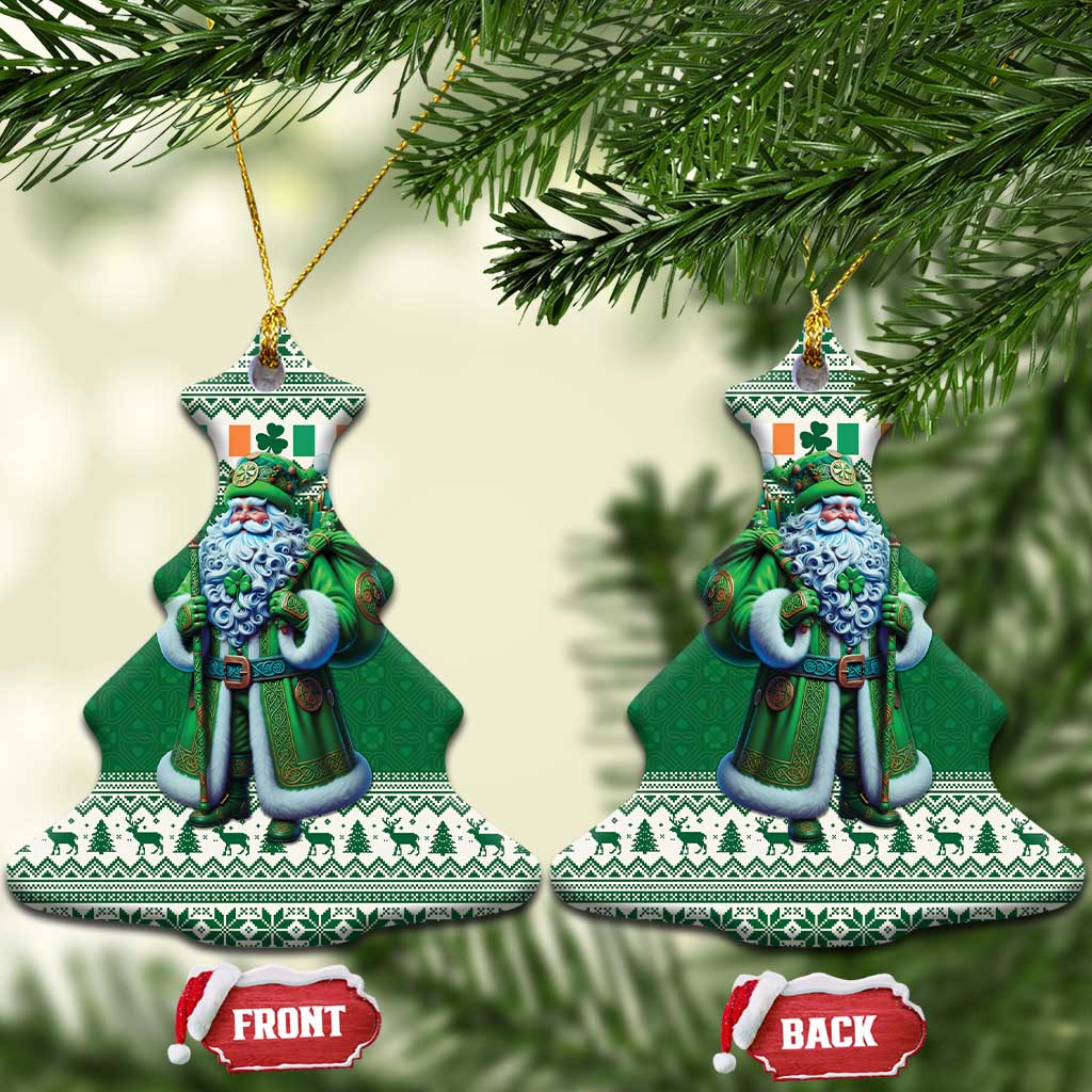 Ireland Christmas Ceramic Ornament Irish Santa Claus - Wonder Print Shop