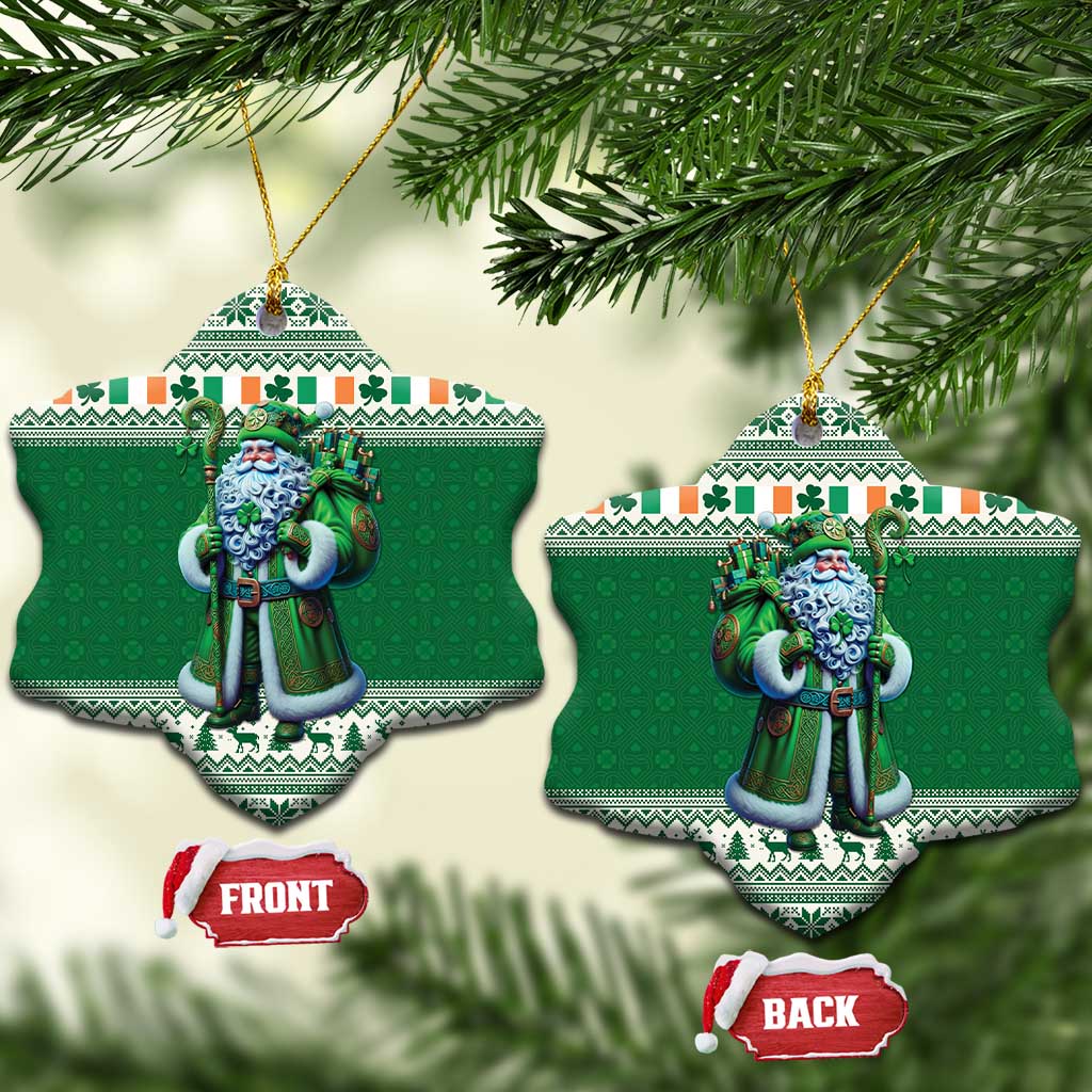 Ireland Christmas Ceramic Ornament Irish Santa Claus - Wonder Print Shop