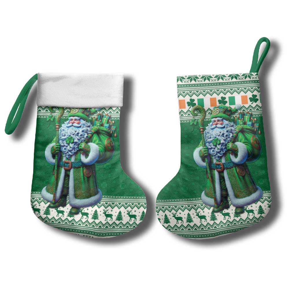 Ireland Christmas Stocking Irish Santa Claus - Wonder Print Shop