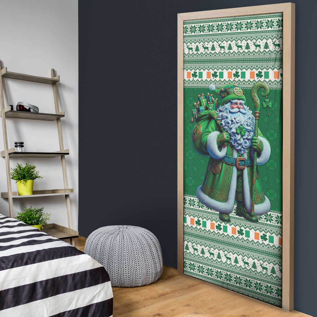 Ireland Christmas Door Cover Irish Santa Claus - Wonder Print Shop