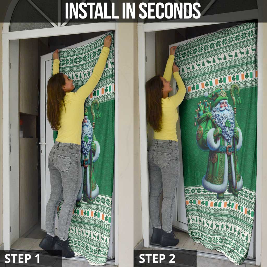 Ireland Christmas Door Cover Irish Santa Claus - Wonder Print Shop