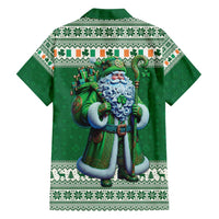 Ireland Christmas Family Matching Long Sleeve Bodycon Dress and Hawaiian Shirt Irish Santa Claus - Wonder Print Shop