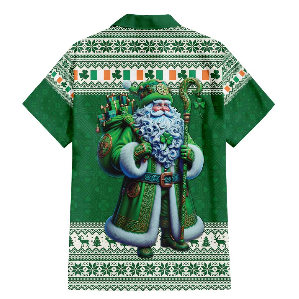 Ireland Christmas Family Matching Mermaid Dress and Hawaiian Shirt Irish Santa Claus - Wonder Print Shop