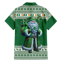 Ireland Christmas Family Matching Short Sleeve Bodycon Dress and Hawaiian Shirt Irish Santa Claus - Wonder Print Shop