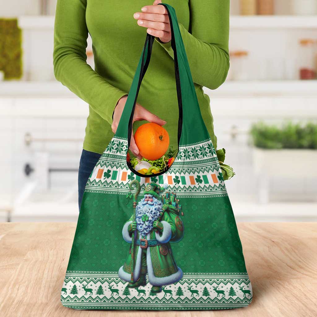 Ireland Christmas Grocery Bag Irish Santa Claus - Wonder Print Shop