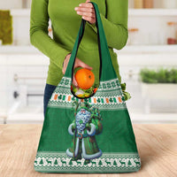 Ireland Christmas Grocery Bag Irish Santa Claus - Wonder Print Shop