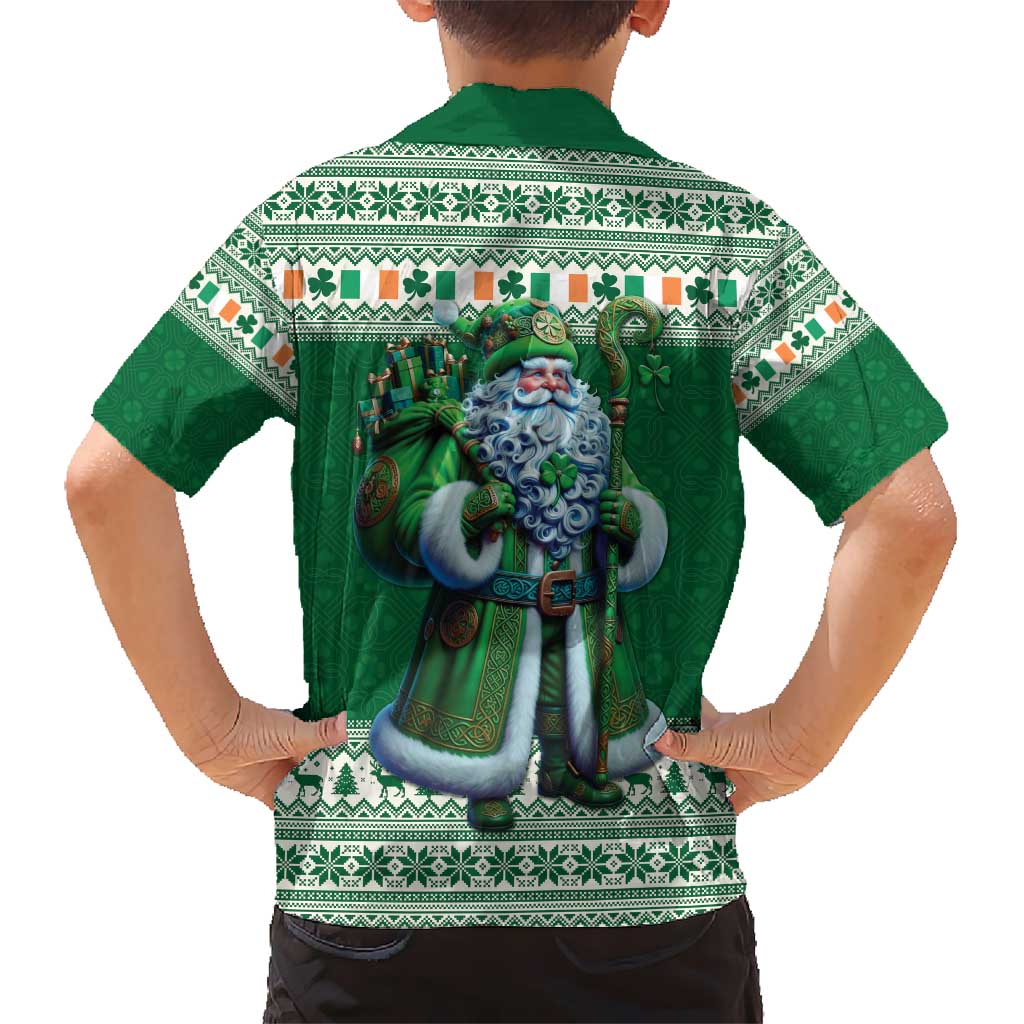 Ireland Christmas Hawaiian Shirt Irish Santa Claus - Wonder Print Shop