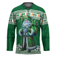 Ireland Christmas Hockey Jersey Irish Santa Claus - Wonder Print Shop