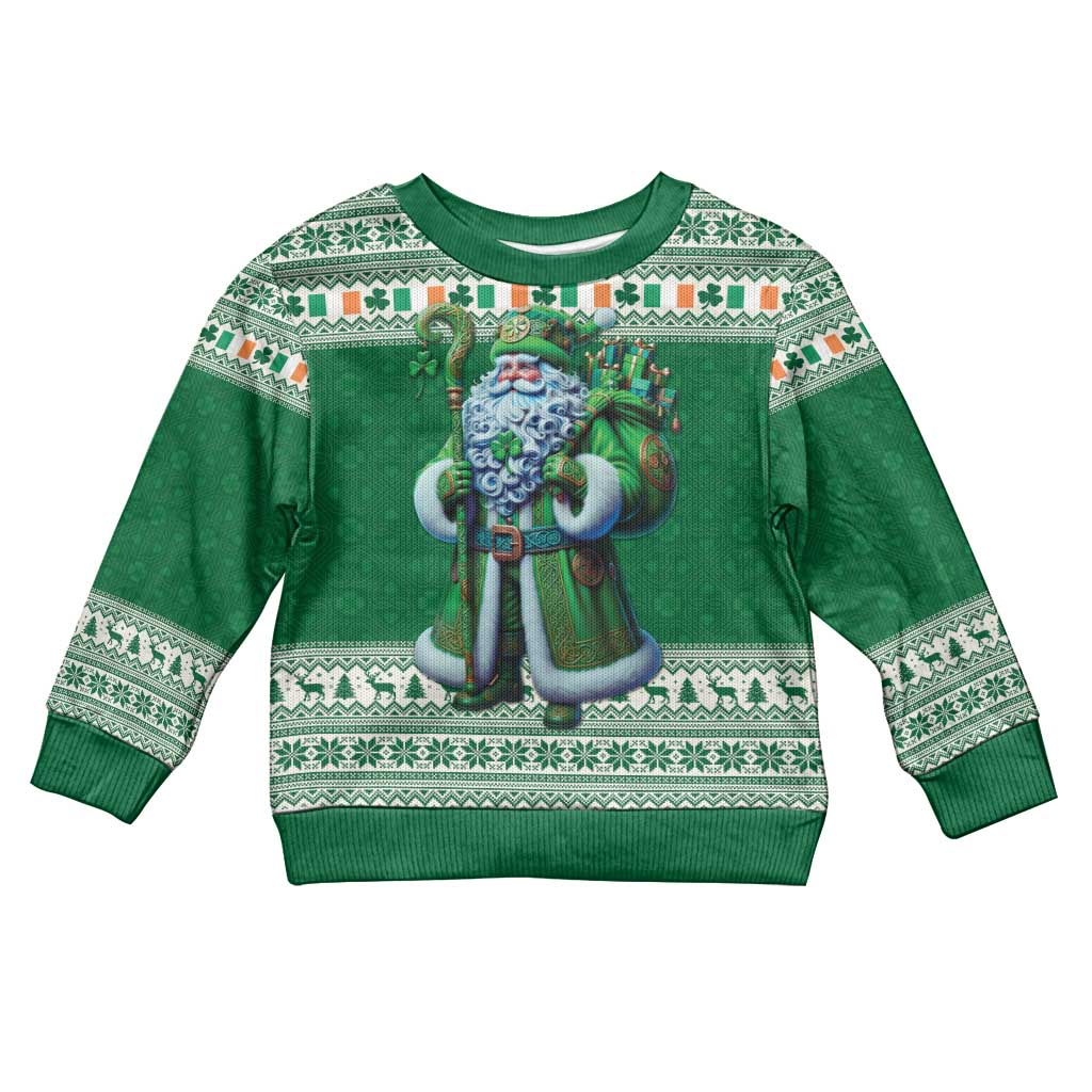 Ireland Christmas Kid Ugly Christmas Sweater Irish Santa Claus - Wonder Print Shop