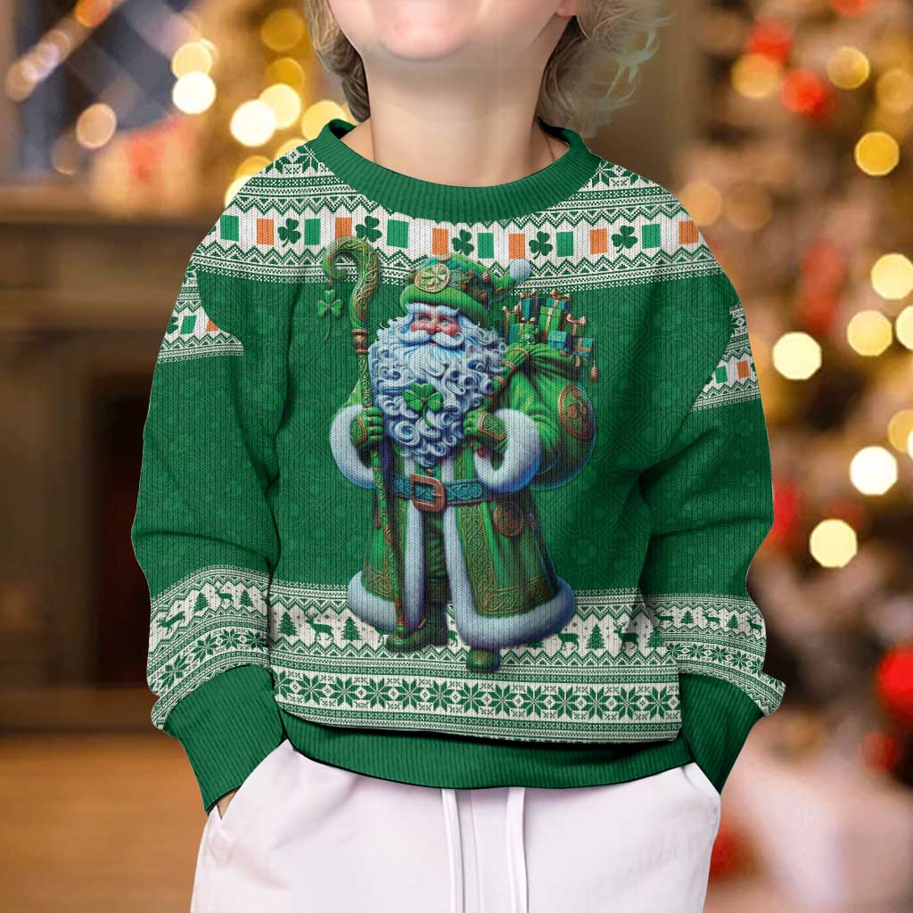 Ireland Christmas Kid Ugly Christmas Sweater Irish Santa Claus - Wonder Print Shop