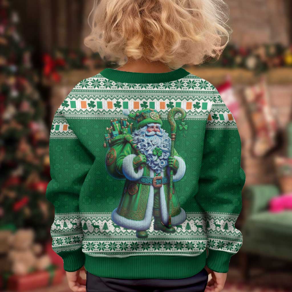 Ireland Christmas Kid Ugly Christmas Sweater Irish Santa Claus - Wonder Print Shop