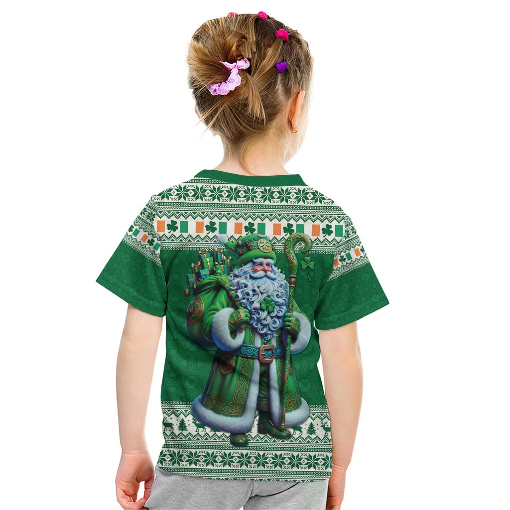 Ireland Christmas Kid T Shirt Irish Santa Claus - Wonder Print Shop