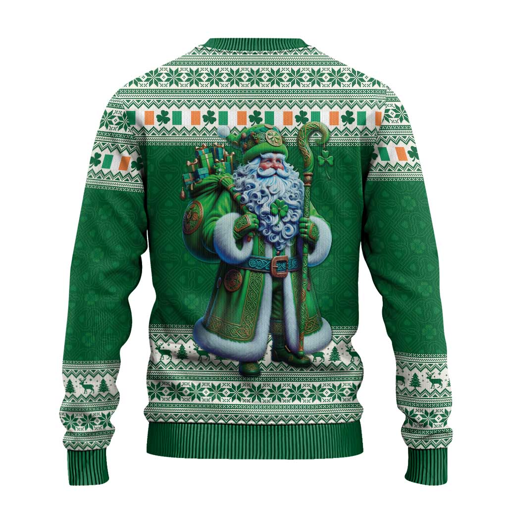Ireland Christmas Ugly Christmas Sweater Irish Santa Claus - Wonder Print Shop