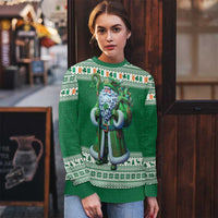 Ireland Christmas Ugly Christmas Sweater Irish Santa Claus - Wonder Print Shop