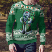 Ireland Christmas Ugly Christmas Sweater Irish Santa Claus - Wonder Print Shop