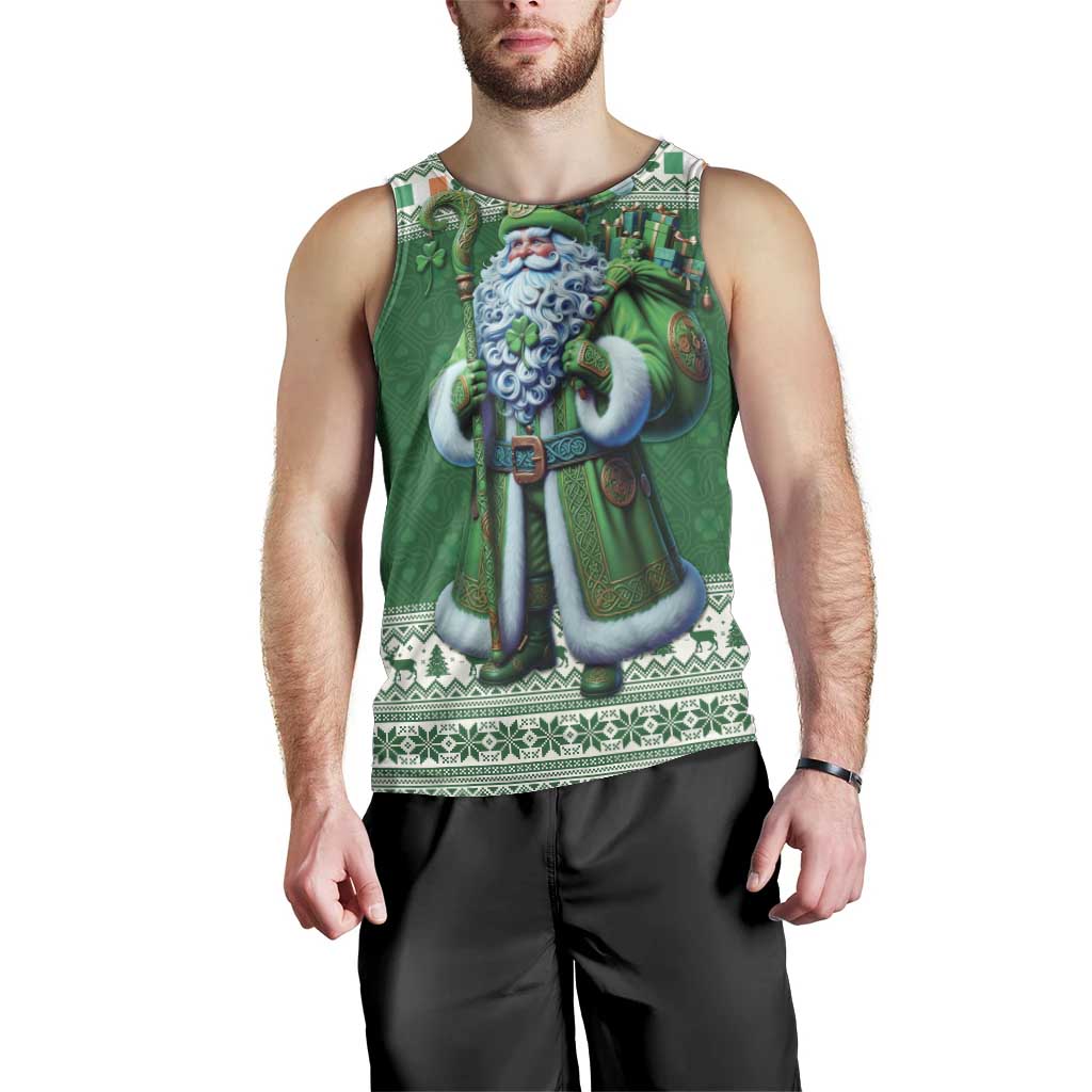 Ireland Christmas Men Tank Top Irish Santa Claus - Wonder Print Shop