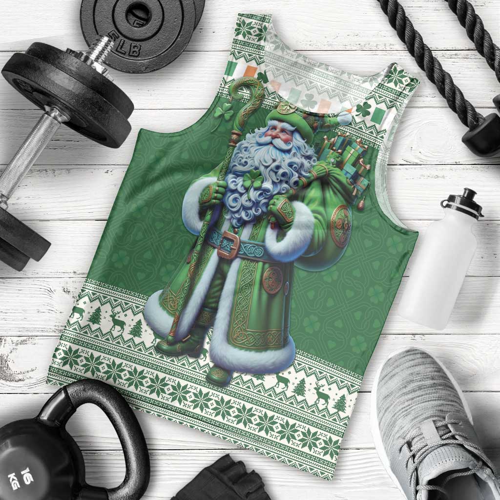 Ireland Christmas Men Tank Top Irish Santa Claus - Wonder Print Shop