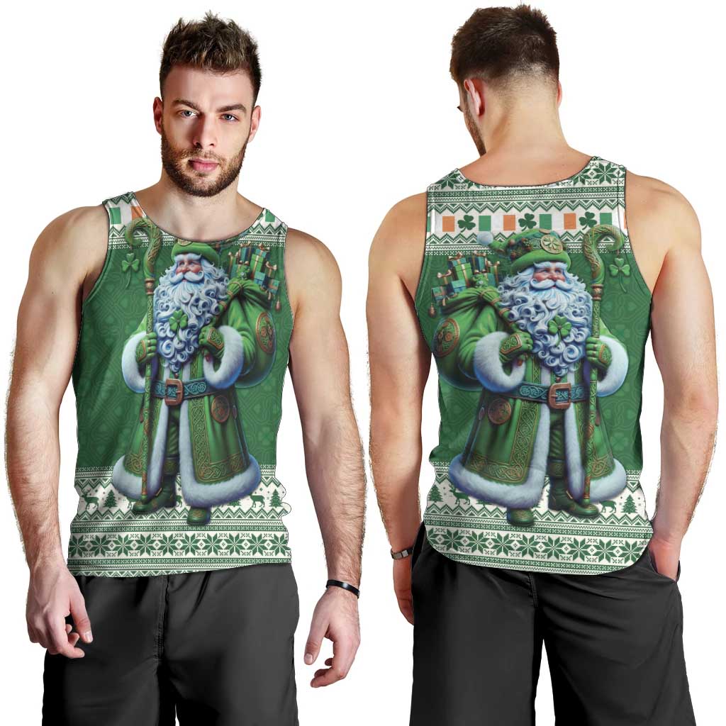 Ireland Christmas Men Tank Top Irish Santa Claus - Wonder Print Shop