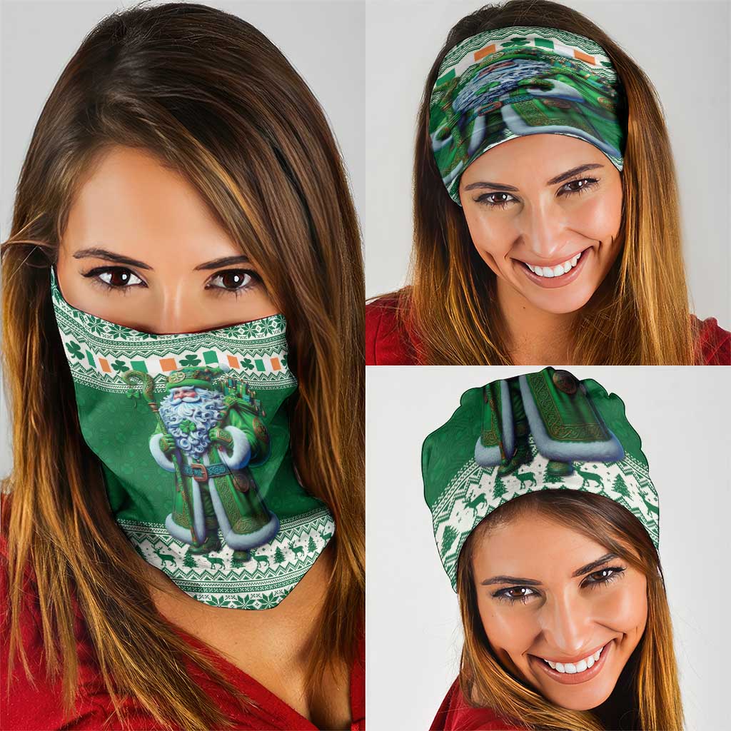 Ireland Christmas Neck Gaiter Irish Santa Claus - Wonder Print Shop