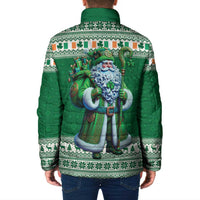Ireland Christmas Padded Jacket Irish Santa Claus - Wonder Print Shop