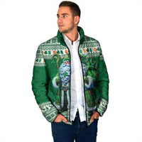 Ireland Christmas Padded Jacket Irish Santa Claus - Wonder Print Shop