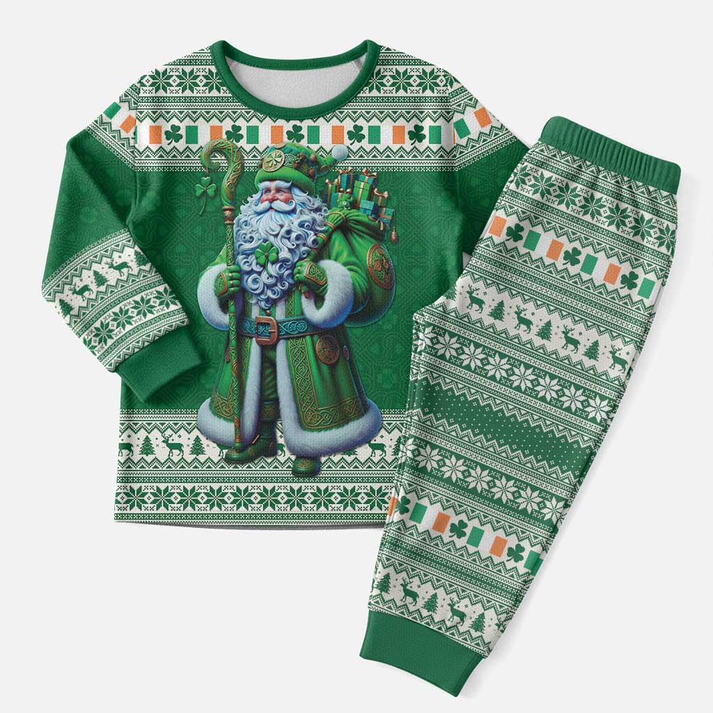 Ireland Christmas Pajama Set Irish Santa Claus - Wonder Print Shop