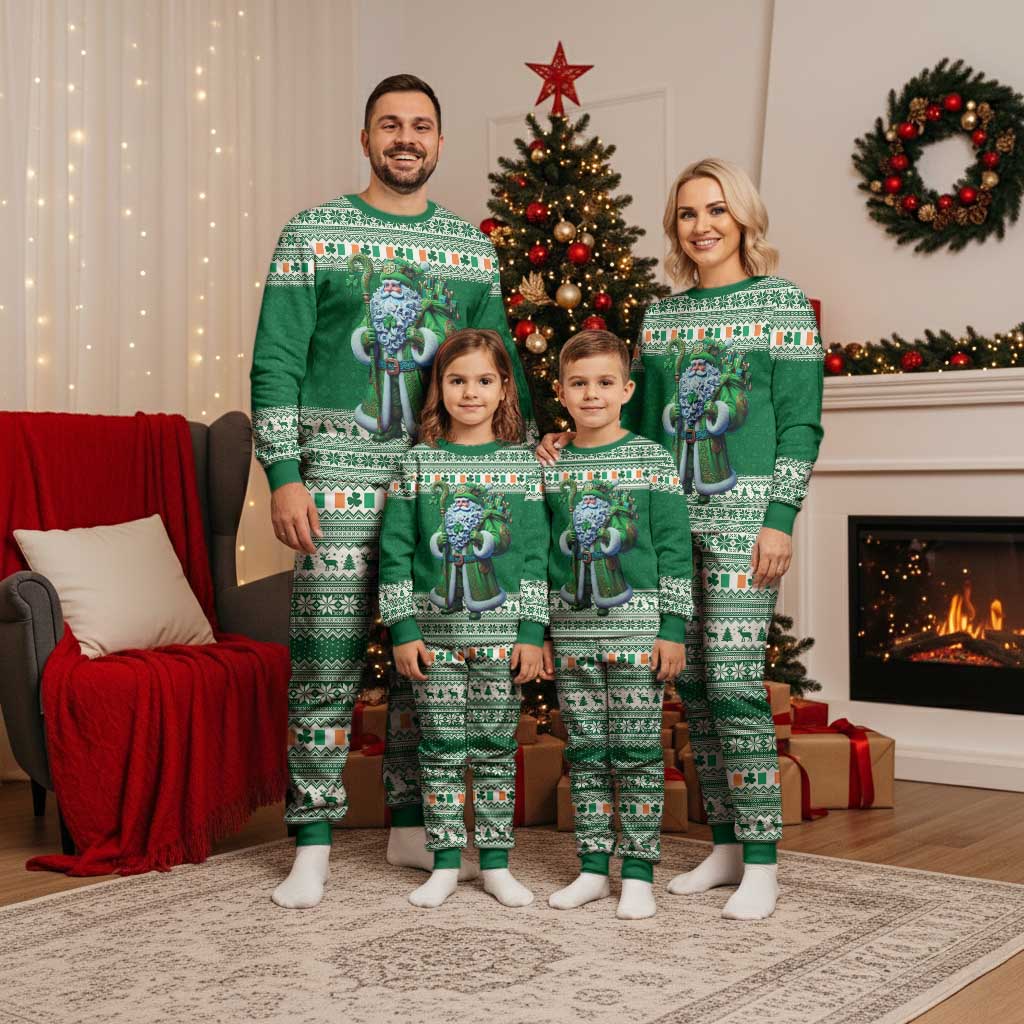 Ireland Christmas Pajama Set Irish Santa Claus - Wonder Print Shop