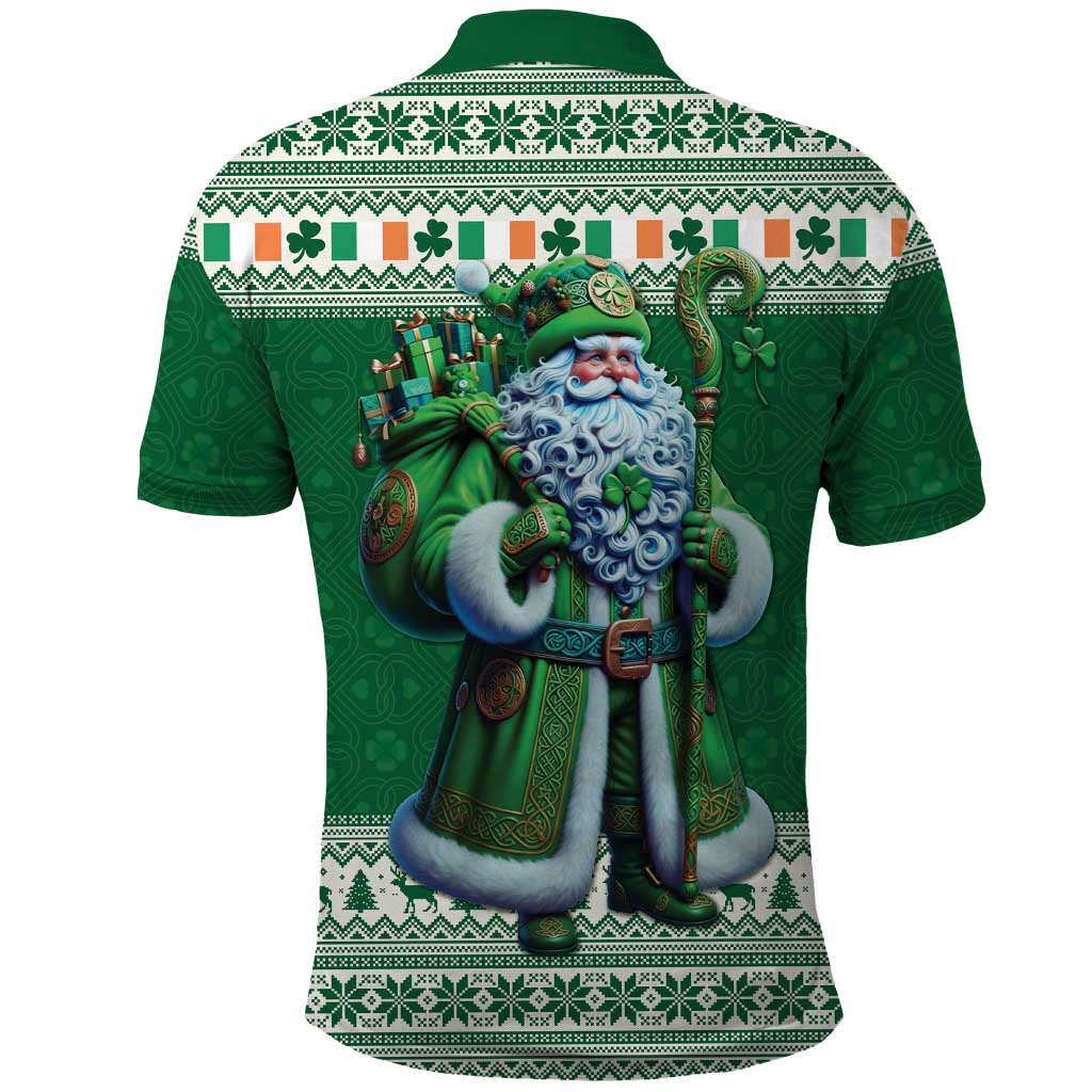 Ireland Christmas Polo Shirt Irish Santa Claus - Wonder Print Shop