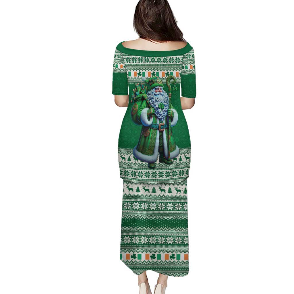 Ireland Christmas Puletasi Irish Santa Claus - Wonder Print Shop