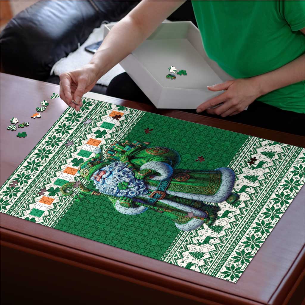 Ireland Christmas Puzzle Irish Santa Claus - Wonder Print Shop