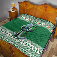 Ireland Christmas Quilt Irish Santa Claus - Wonder Print Shop