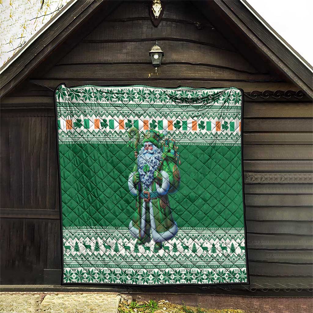 Ireland Christmas Quilt Irish Santa Claus - Wonder Print Shop