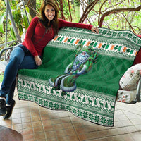 Ireland Christmas Quilt Irish Santa Claus - Wonder Print Shop