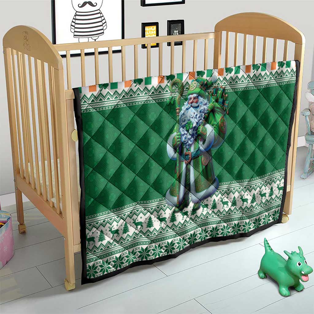 Ireland Christmas Quilt Irish Santa Claus - Wonder Print Shop