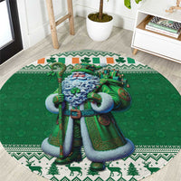 Ireland Christmas Round Carpet Irish Santa Claus - Wonder Print Shop
