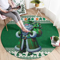 Ireland Christmas Round Carpet Irish Santa Claus - Wonder Print Shop